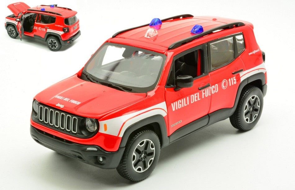 MODELLINO Maisto JEEP RENEGADE VIGILI DEL FUOCO 1:24 MODEL SCALE MI31520V 250506
