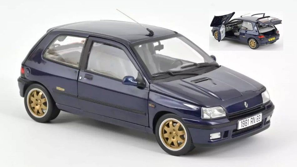 MODELLINO Norev RENAULT CLIO WILLIAMS 1993 BLUE REPRODUCTION 1:18 MODEL SCALE NV185230R 250506