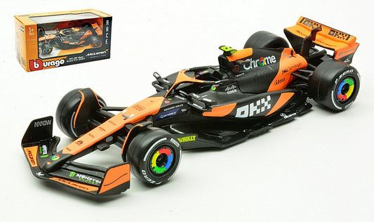 MODELLINO Burago MCLAREN MCL 38 N.4 2024 LANDO NORRIS 1:43 MODEL SCALE BU38214N 250506