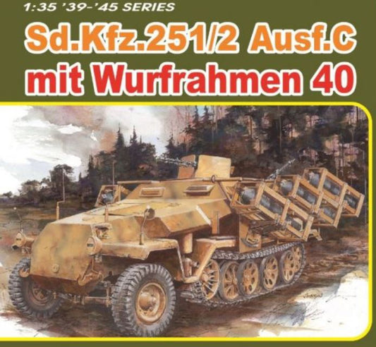 MODELLINO Dragon Sd.Kfz.251 Ausf.C MIT WURFRAHMEN 40 KIT 1:35 MODEL SCALE D6284 250506