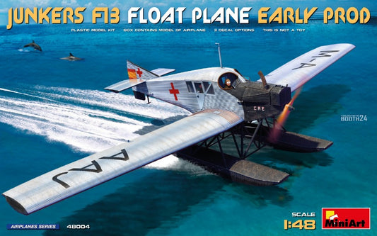 JUNKERS F13 FLOAT PLANE EARLY PROD. KIT 1:48 Scala 1:48 Miniart