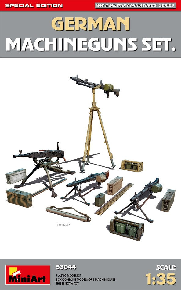MODELLINO Miniart GERMAN MACHINEGUNS SET SPECIAL EDITION KIT 1:35 MODEL SCALE MIN53044 250506