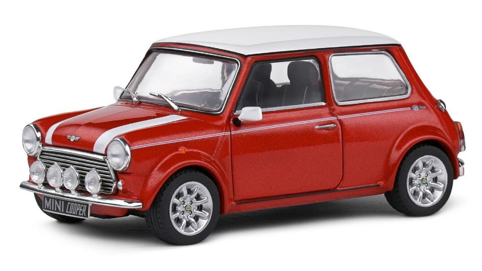 MODELLINO Solido MINI COOPER S 1997 RED/WHITE 1:43 MODEL SCALE SL4316603 250506