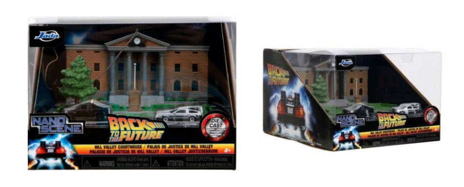 MODELLINO Jada Toys DIORAMA CLOCK TOWER BACK TO THE FUTURE (CARS mm 40) NANO SCENE MODEL SCALE JADA253253020 250506