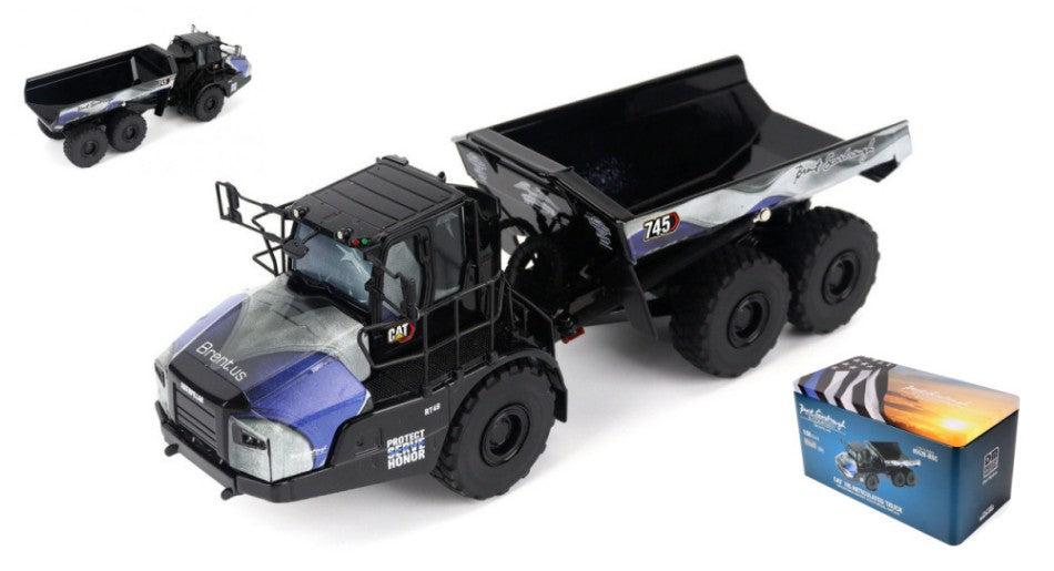 MODELLINO Diecast Master CAT 745 ARTICULATED DUMPER TRUCK BRENT SCARBROUGH & CO.CUSTOM LIMIT.1:50 MODEL SCALE DM85528BCS 250506