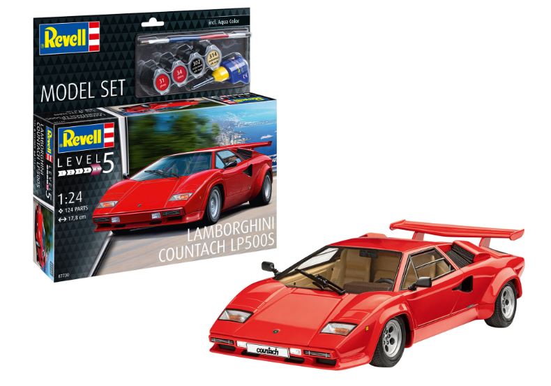 MODELLINO Revell LAMBORGHINI COUNTACH LP500S MODEL SET KIT 1:24 MODEL SCALE RV67730 250506