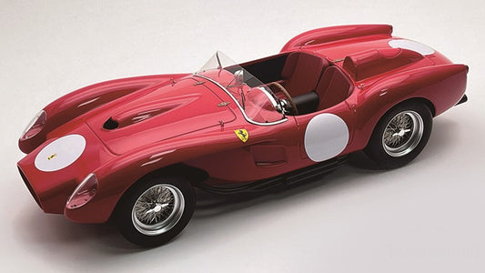 FERRARI 250 TR PONTOON-FENDER PRESS CLIENTI 1958 CORSA RED/WHITE 1:18 Scala 1:18 Tecnomodel