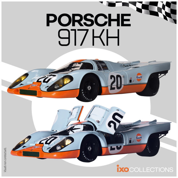 MODELLINO Ixo Model PORSCHE 917 N.20 "STEVE MCQUEEN-LE MANS" METAL KIT SOUND/LIGHTS/OPEN.1:8 MODEL SCALE PRS917-20 250506