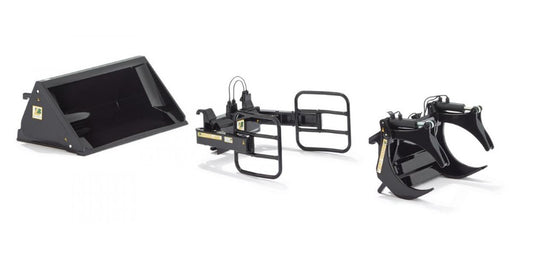 MODELLINO Wiking ACCESSORI FRONTALI x TRATTORI  BLACK SET A 1:32 MODEL SCALE WK077385 250506