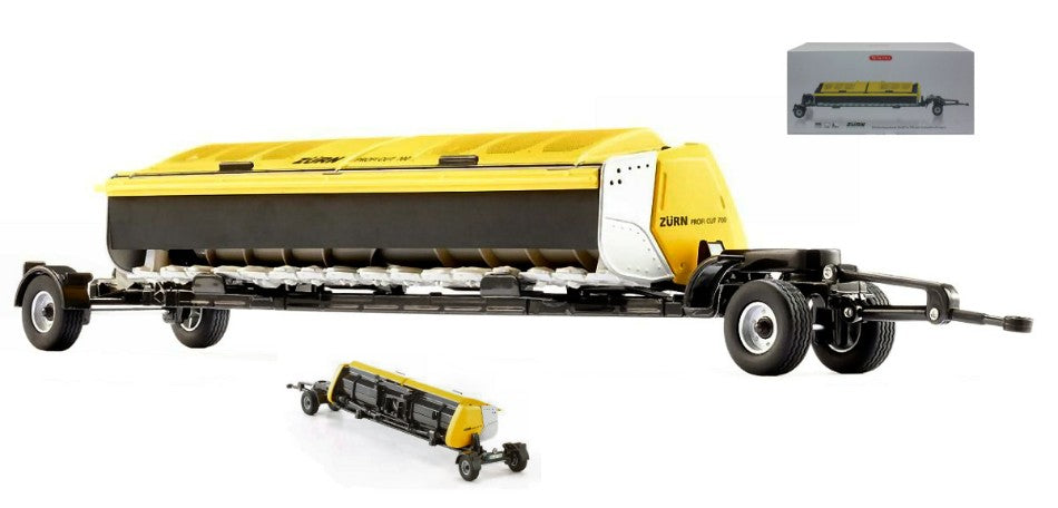 MODELLINO Wiking TESTATA PER TRINCE SEMOVENTI Zum ProfiCut 700 W/TRANSPORT TRAILER 1:32 MODEL SCALE WK077838 250506