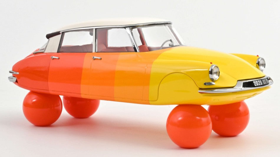 MODELLINO Norev CITROËN DS 19 ON BALLS 1959 SHADES OF ORANGE 1:12 MODEL SCALE NV121581 250506