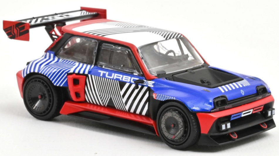 MODELLINO Norev RENAULT CONCEPT R5 TURBO 3E E-TECH 100% ELECTRIC 2023 BLUE & RED 1:43 MODEL SCALE NV517967 250506