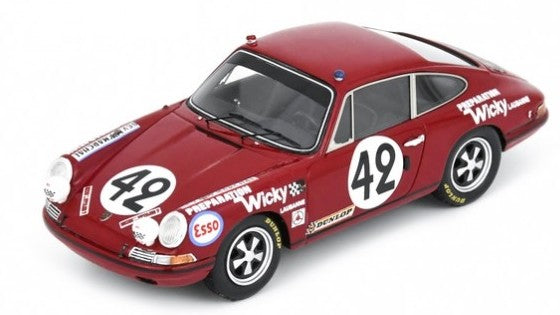 MODELLINO Spark Model PORSCHE 911T N.42 24 H LE MANS 1969 A.WICKY-E.BERNEY 1:43 MODEL SCALE S9751 250506