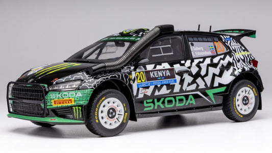 SKODA FABIA N.20 RALLY2 SAFARY KENYA 2024 SOBERG-EDMONDSON 1:18
 Scala 1:18 Ixo Model