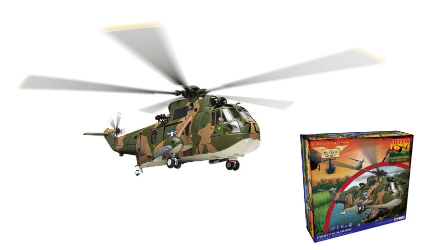 MODELLINO Corgi SIKORSKY SH-3A SEA KING NV-70 HS-2 GOLDEN FALCONS USS HORNET 1:72 MODEL SCALE AA33423 250506