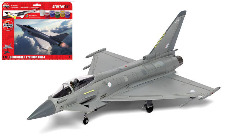 MODELLINO Airfix EUROFIGHTER TYPHOON FGR 4 STARTER SET KIT 1:72 MODEL SCALE A55016 250506