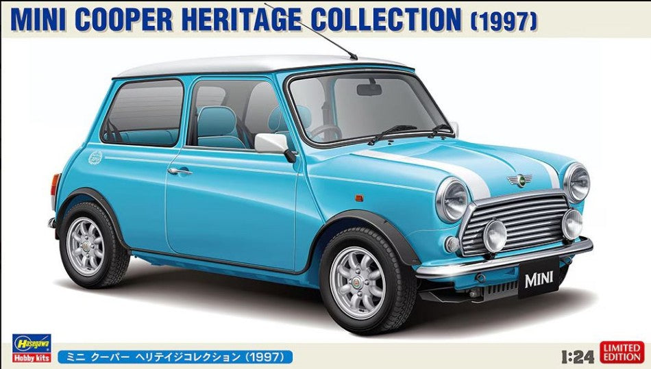 MODELLINO Hasegawa MINI COOPER HERITAGE COLLECTION 1997 KIT 1:24 MODEL SCALE HA20721 250506