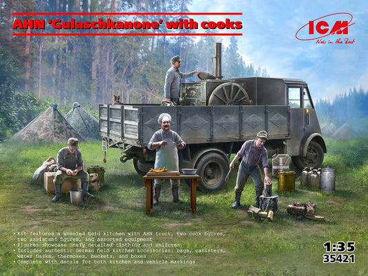 MODELLINO ICM AHN “Gulaschkanone” with cooks KIT 1:35 MODEL SCALE ICM35421 250506