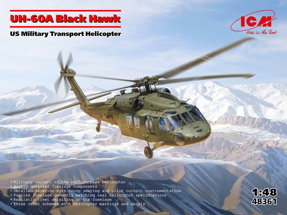 MODELLINO ICM UH-60A Black Hawk Defence Intelligence of Ukraine KIT 1:48 MODEL SCALE ICM48361 250506