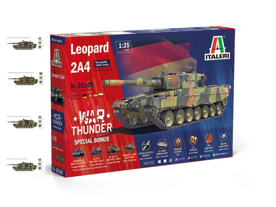 WAR THUNDER LEOPARD 2 A4 KIT 1:35 Scala 1:35 Italeri
