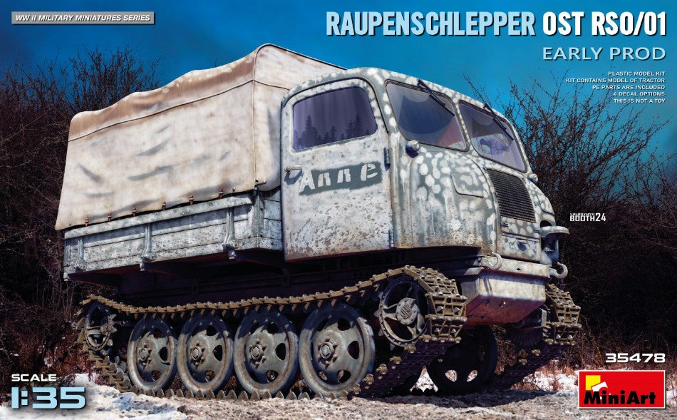 MODELLINO Miniart RAUPENSCHLEPPER OST RSO/01. EARLY PROD.KIT 1:35 MODEL SCALE MIN35478 250506