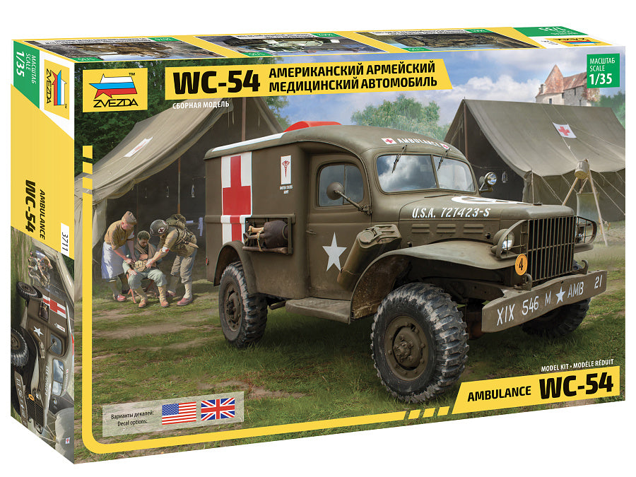 WC-54 U.S. MILITARY AMBULANCE KIT 1:35 Scala 1:35 Zvezda