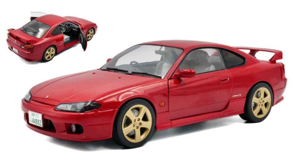MODELLINO Solido NISSAN SILVIA (S15) COUPE SPEC-R AERO 1999 FLAME RED 1:18 MODEL SCALE SL1812202 250506