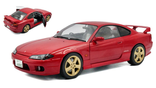 MODELLINO Solido NISSAN SILVIA (S15) COUPE SPEC-R AERO 1999 FLAME RED 1:18 MODEL SCALE SL1812202 250506