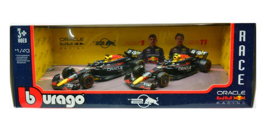 MODELLINO Burago SET RED BULL 2024 N.1 MAX VERSTAPPEN + N.11 SERGIO PEREZ 1:43 MODEL SCALE BU38173 250506