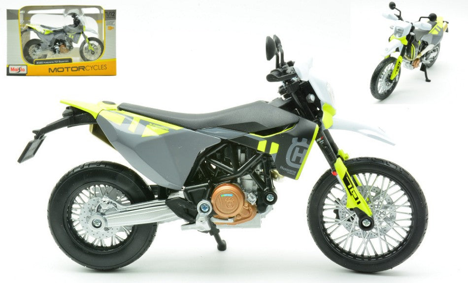MODELLINO Maisto HUSQVARNA 701 SUPERMOTO 2023 1:12 MODEL SCALE MI32726 250506