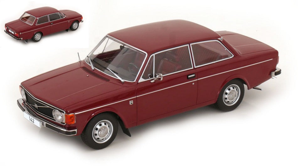 MODELLINO ModelCarGroup VOLVO 142 1973 DARK RED 1:18 MODEL SCALE MCG18443 250506