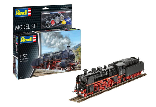 MODELLINO Revell EXPRESS LOCOMOTIVE BR 18 505 WITH TENDER MODEL SET KIT 1:87 MODEL SCALE RV62167 250506
