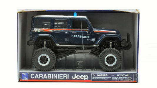 MODELLINO New Ray JEEP SAHARA BIG WHEELS CARABINIERI 1:18 MODEL SCALE NY37646 250506