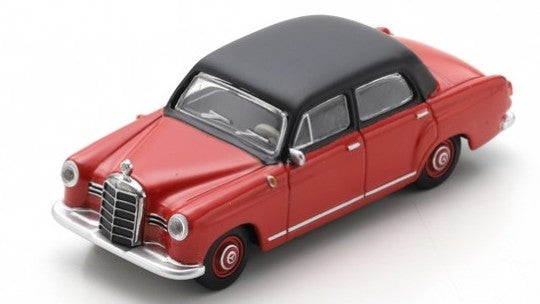 MODELLINO Schuco MERCEDES 180 PONTON RED/BLACK DIE CAST 1:64 MODEL SCALE SH452037300 250506