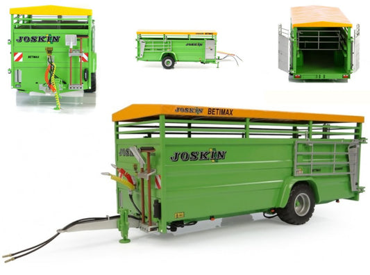 MODELLINO Universal Hobbies RIMORCHIO TRASPORTO ANIMALI JOSKIN BETIMAX RDS G 6000 GREEN VERSION 1:32 MODEL SCALE UH6627 250506