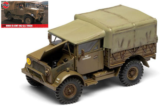 MODELLINO Airfix WWII RAF 15-cwt 4x2 G.S. TRUCK KIT 1:48 MODEL SCALE A03313A 250506