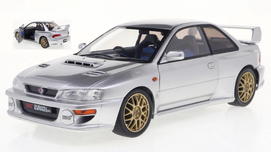 MODELLINO Solido SUBARU IMPREZA 22B 1998 SILVER 1:18 MODEL SCALE SL1807408 250506