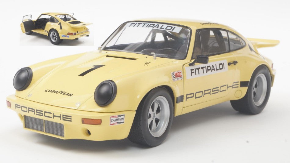 MODELLINO Solido PORSCHE 911 CARRERA 3.0 RSR N.1 IROC RIVERSIDE 1973 E.FITTIPALDI 1:18 MODEL SCALE SL1810703 250506