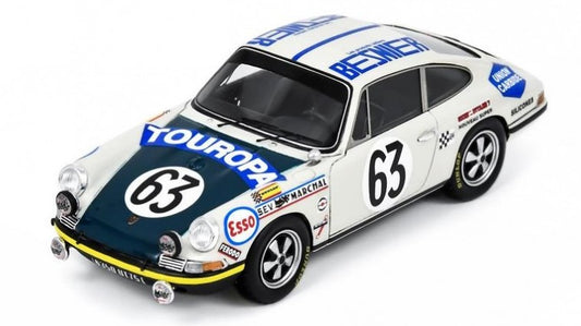 MODELLINO Spark Model PORSCHE 911T N.63 24 H LE MANS 1969 R.MAZZIA-P.MAUROY 1:43 MODEL SCALE S9750 250506