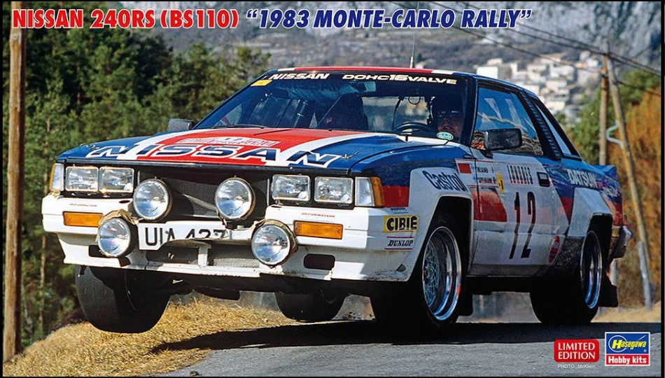 MODELLINO Hasegawa NISSAN 24ORS MONTE CARLO RALLY 1983 KIT 1:24 MODEL SCALE HA20727 250506