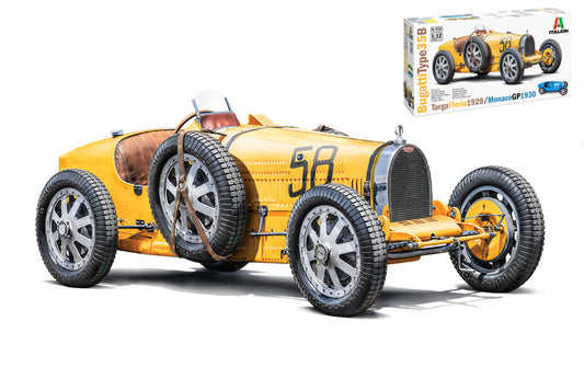 MODELLINO Italeri BUGATTI TYPE 35B TARGA FLORIO 1929/MONACO GP 1930 KIT 1:12 MODEL SCALE IT4716 250506