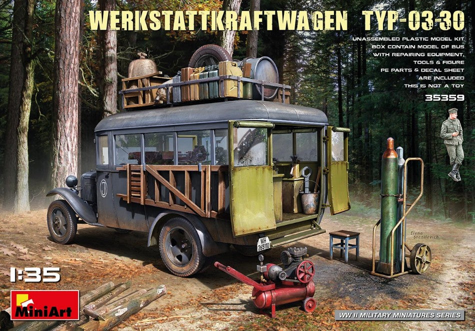 MODELLINO Miniart WERKSTATTKRAFTWAGEN TYP-03-30 KIT 1:35 MODEL SCALE MIN35359 250506