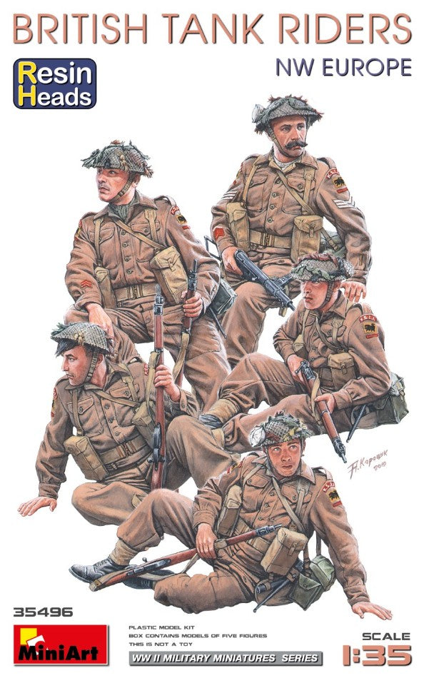 BRITISH TANK RIDERS (NW EUROPE) KIT 1:35 Scala 1:35 Miniart