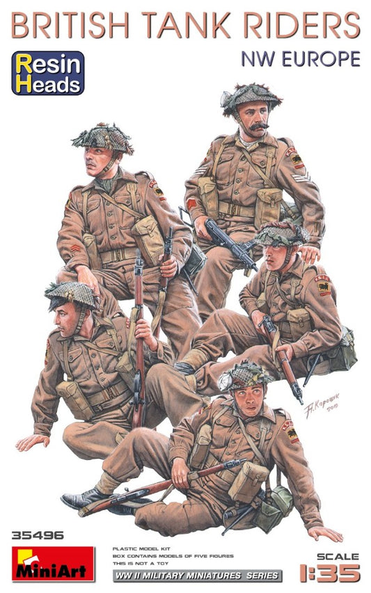 BRITISH TANK RIDERS (NW EUROPE) KIT 1:35 Scala 1:35 Miniart