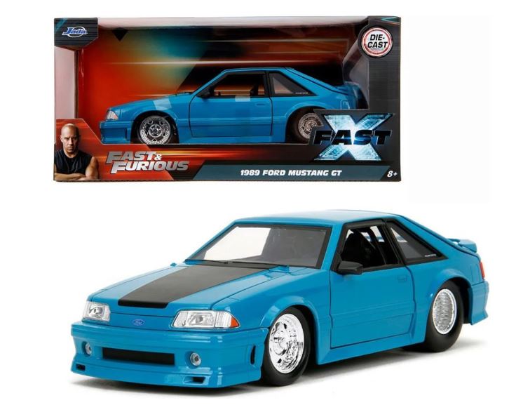 MODELLINO Jada Toys FORD MUSTANG GT FAST & FURIOUS BLUE 1:24 MODEL SCALE JADA253203098 250506