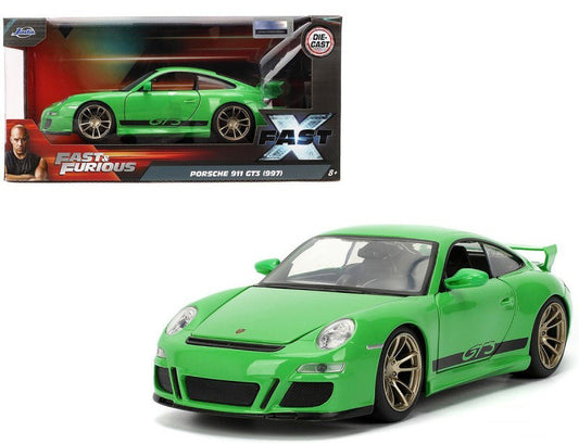 MODELLINO Jada Toys PORSCHE 2007 FAST & FURIOUS GREEN 1:24 MODEL SCALE JADA34919 250506