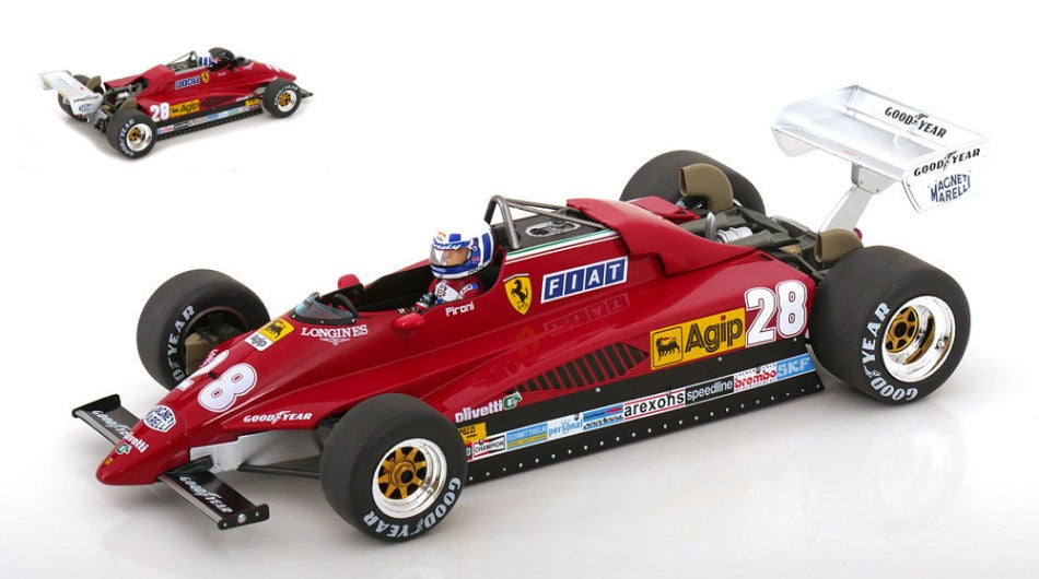 MODELLINO ModelCarGroup FERRARI 126C2 N.28 2nd GP MONACO 1982 D.PIRONI 1:18 MODEL SCALE MCG18628 250506