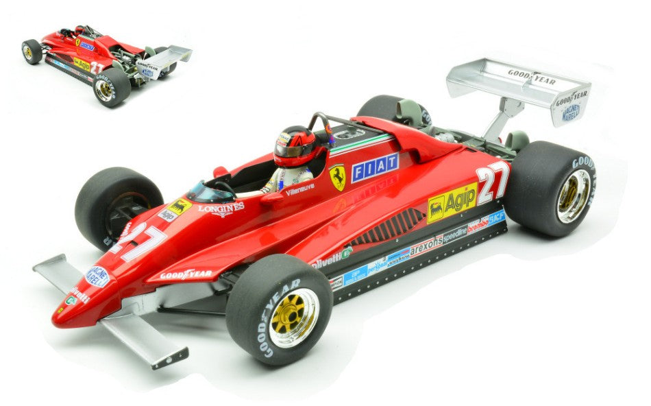 MODELLINO ModelCarGroup FERRARI 126C2 N.27 BELGIAN GP (ZOLDER) 1982 G.VILLENEUVE CAR CRASH 1:18 MODEL SCALE MCG18629 250506