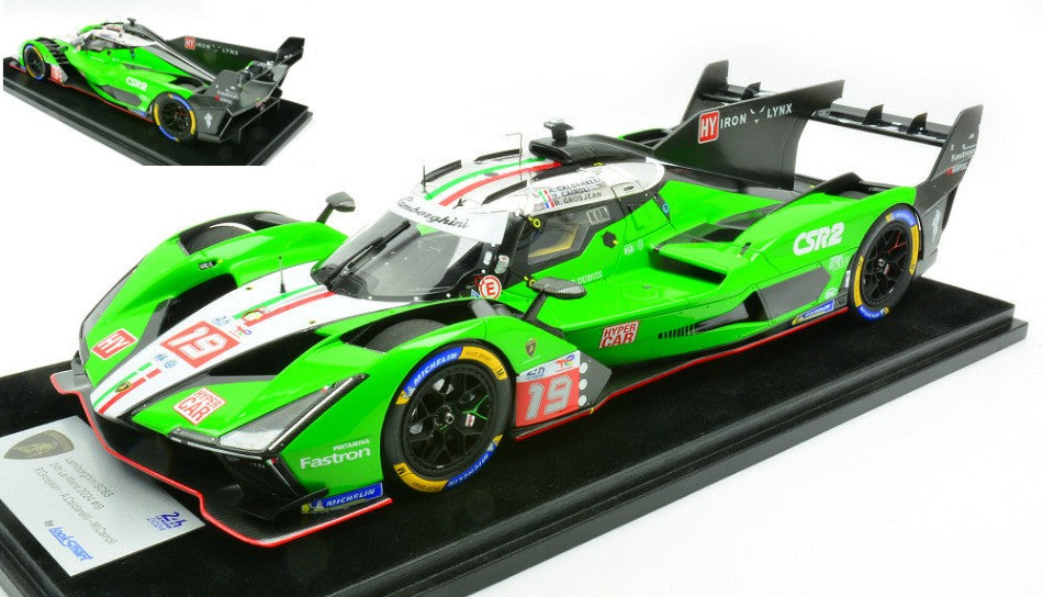 MODELLINO Looksmart LAMBORGHINI SC63 N.19 LE MANS 2024 GROSJEAN-CALDARELLI-CAIROLI 1:18 MODEL SCALE LS18026A 250506