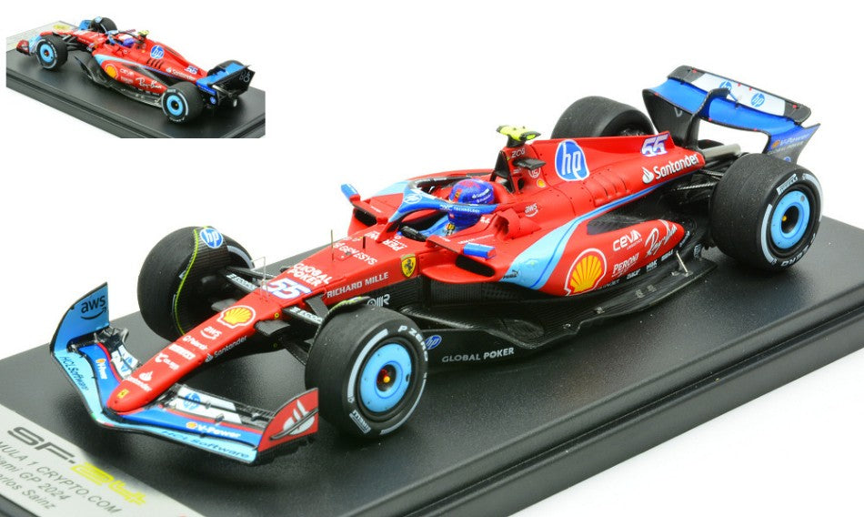 MODELLINO Looksmart FERRARI SF-24 N.55 5th MIAMI GP 2024 C.SAINZ 1:43 MODEL SCALE LSF1062 250506